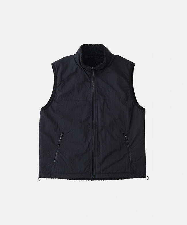 Gramicci Reversible Sherpa Vest - Charcoal/Black