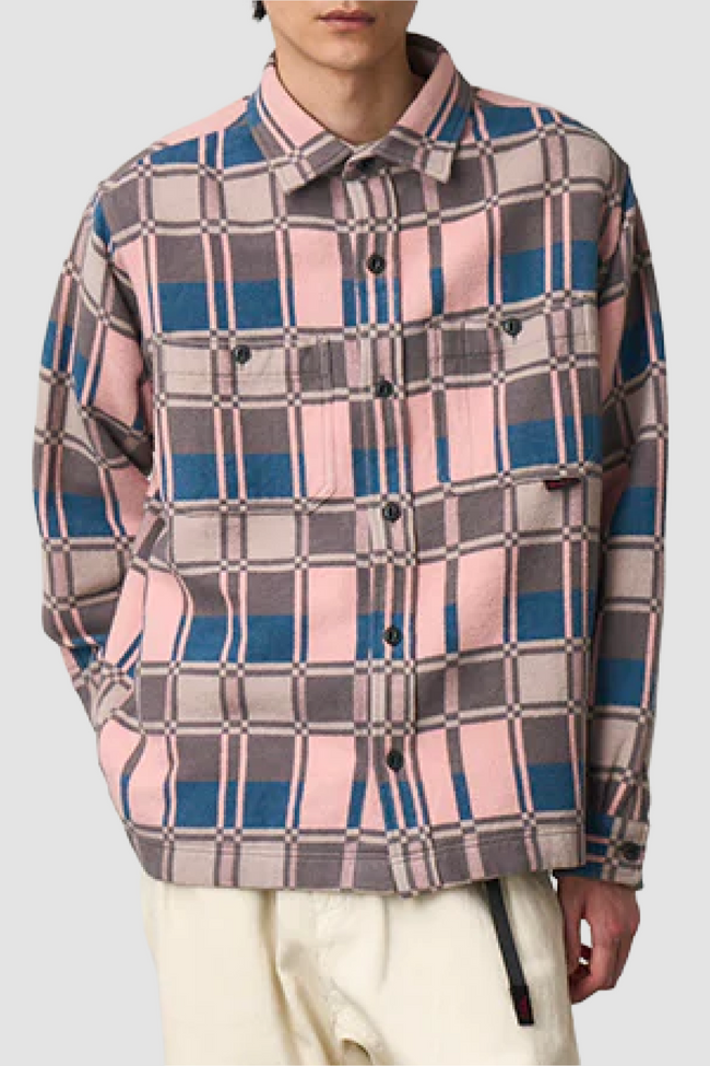 Gramicci Flannel Anthony Shirt - Blush Check