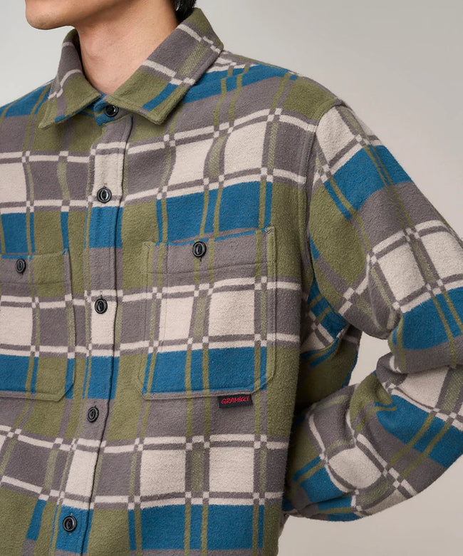 Gramicci Flannel Anthony Shirt - Silver Check