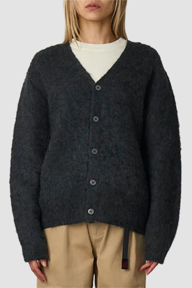 Gramicci Mohair Cardigan - Charcoal