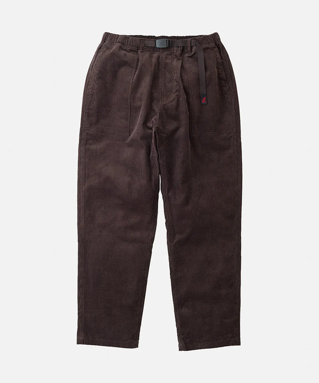 Gramicci Corduroy Loose Tapered Ridge Pants - Deep Brown