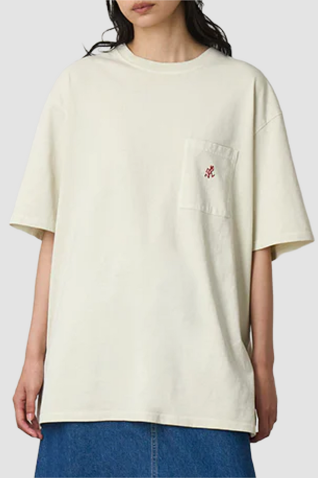 Gramicci One Point Pigment Tee - Natural