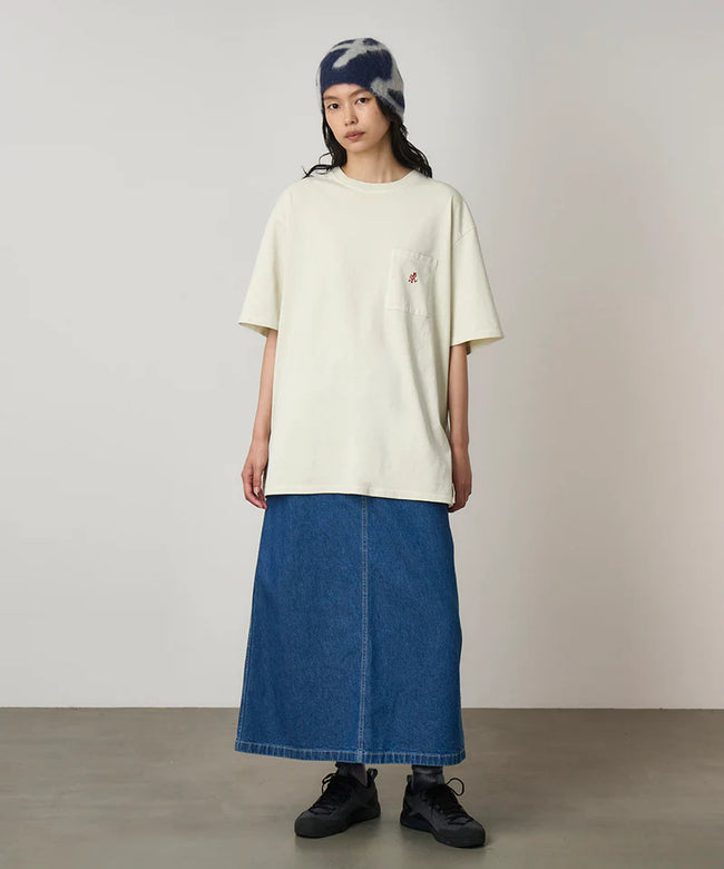 Gramicci One Point Pigment Tee - Natural