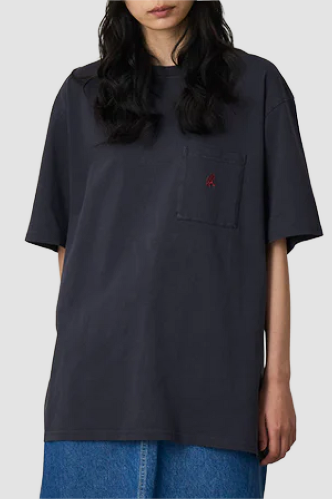 Gramicci One Point Pigment Tee - Navy