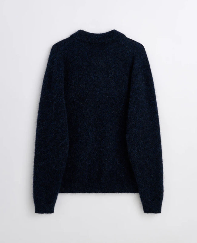Sunflower Mohair Polo - Navy