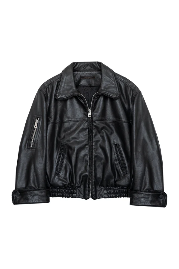Kody Phillips Lasso Leather Jacket - Black