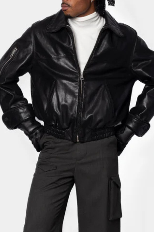 Kody Phillips Lasso Leather Jacket - Black
