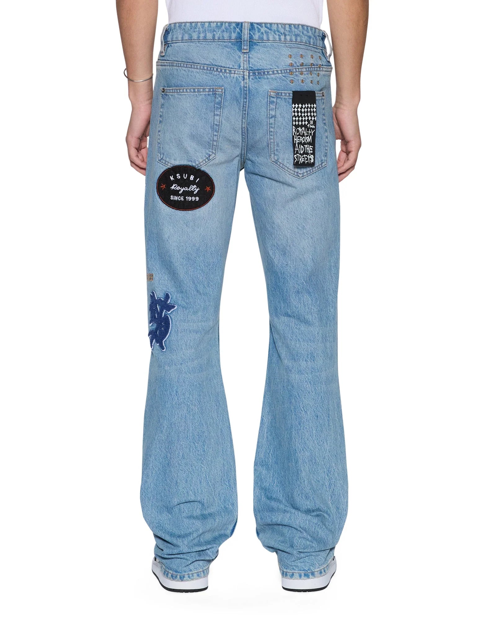 Ksubi Bronko True Patched Jeans - Blue - Due West Ksubi Bronko True Patched Jeans - Blue - Due West
