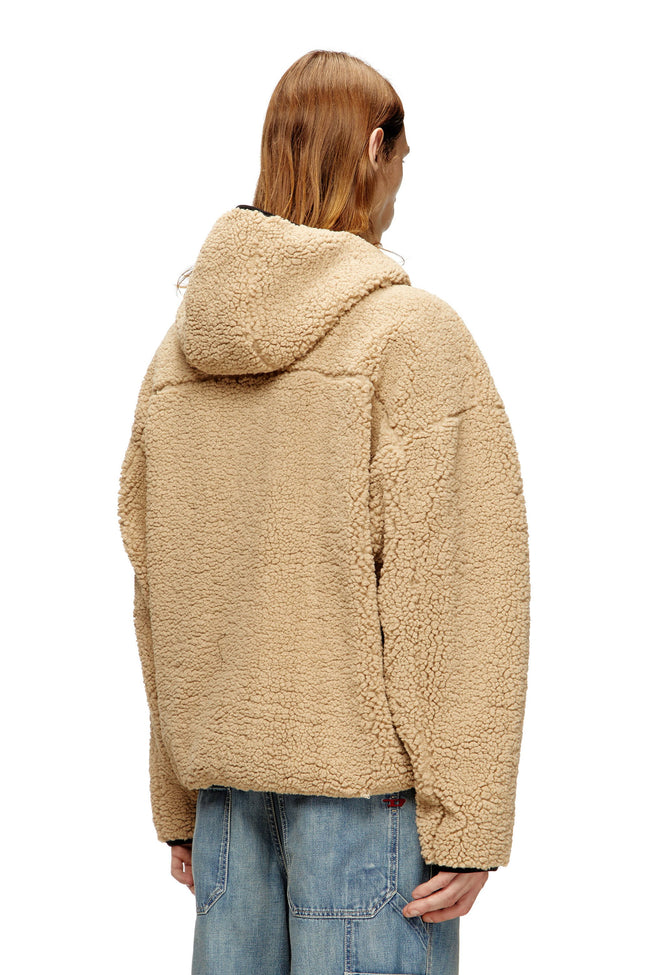 DIESEL S-Zat Fleece Hoodie - Beige