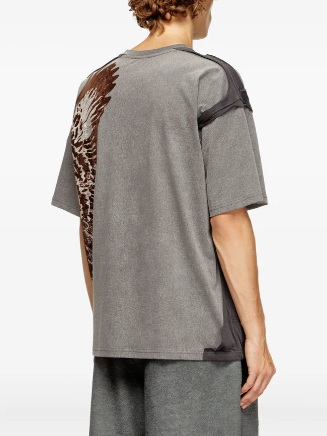 DIESEL T-Boxt-Peeloff Tee - Grey