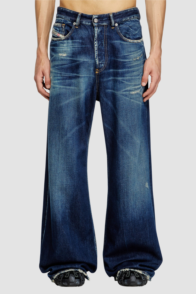 DIESEL D-Rise Relaxed Jeans - Blue