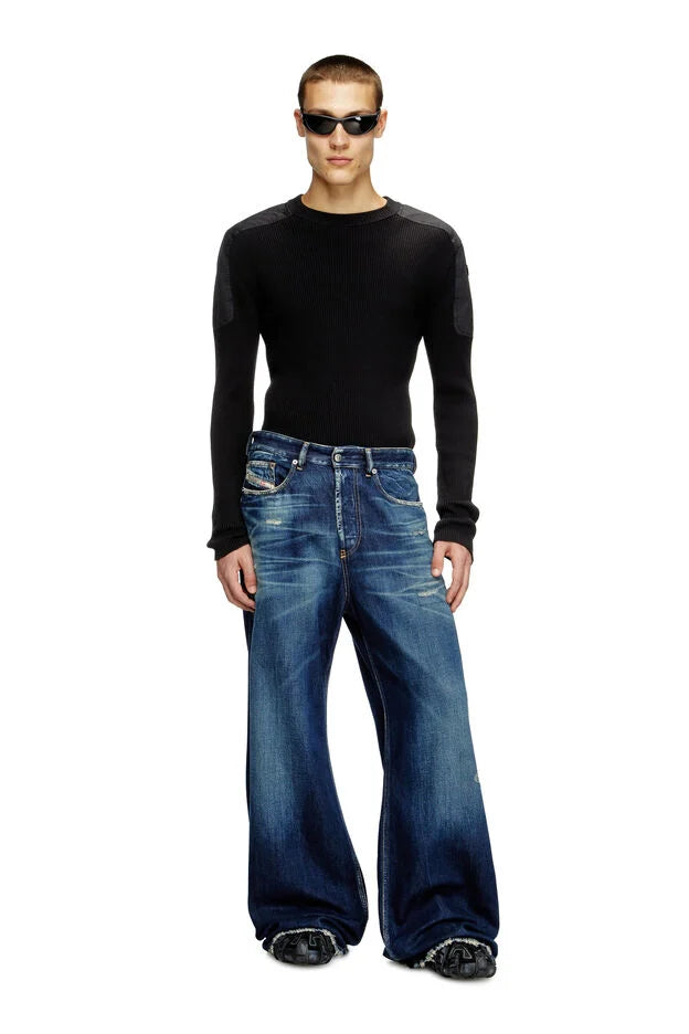 DIESEL D-Rise Relaxed Jeans - Blue - Due West DIESEL D-Rise Relaxed Jeans - Blue - Due West