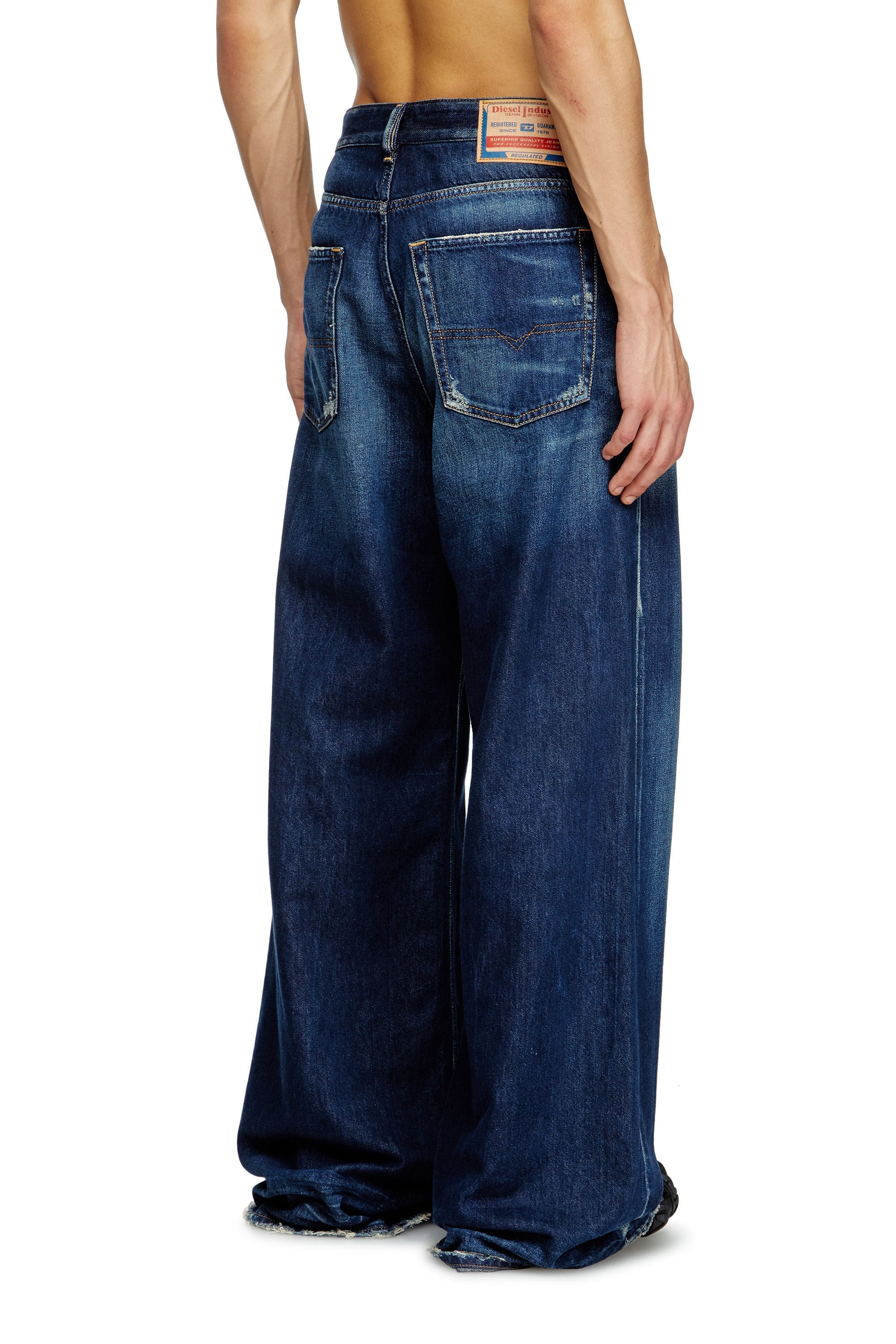 DIESEL D-Rise Relaxed Jeans - Blue - Due West DIESEL D-Rise Relaxed Jeans - Blue - Due West