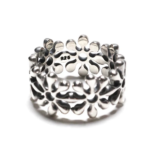 Maple Orbit Ring - Silver