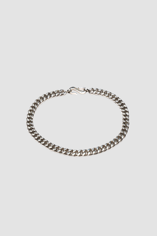 Maple Cuban Link 5mm Bracelet - Silver