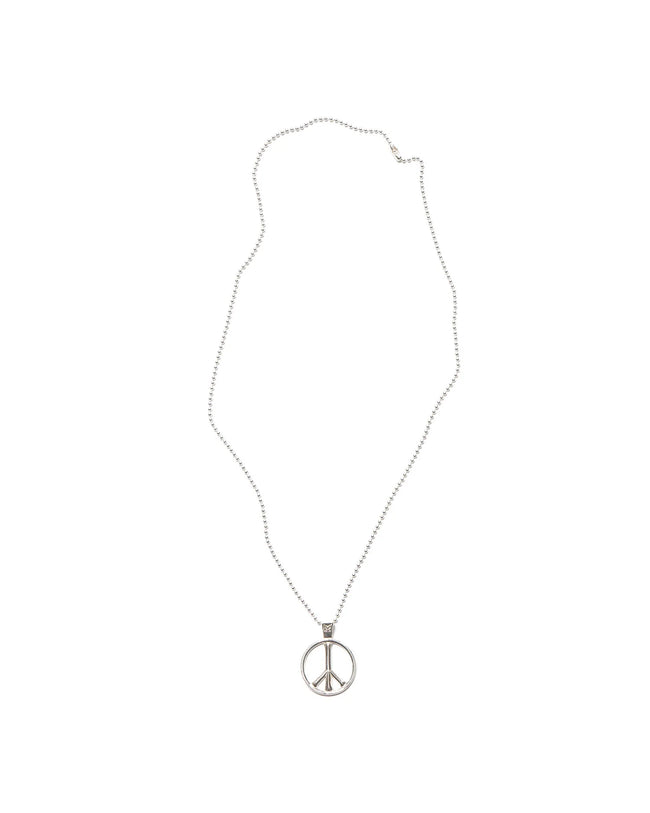 Maple Peace Chain Necklace - Silver