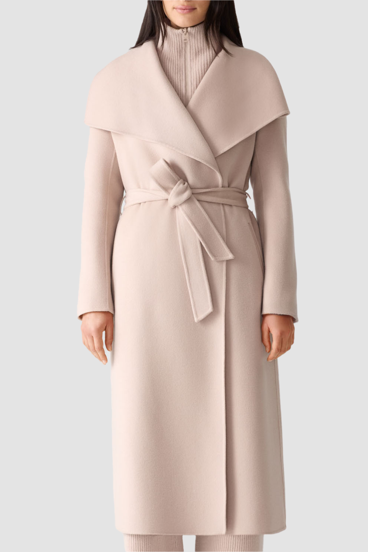 Hamiltonwooldresscoat ハーリップトゥ モカ 中古・古着通販】HER LIP TO (ハーリップトゥ) Wool-Blend Doubleface