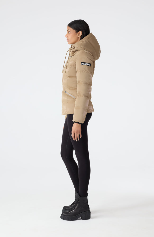 Mackage Womens Down Jacket Madalyn-Glo - Light Camel