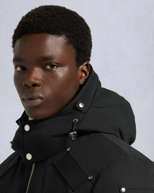 Moose Knuckles Mens Down Bomber Ballistic - Black/Black