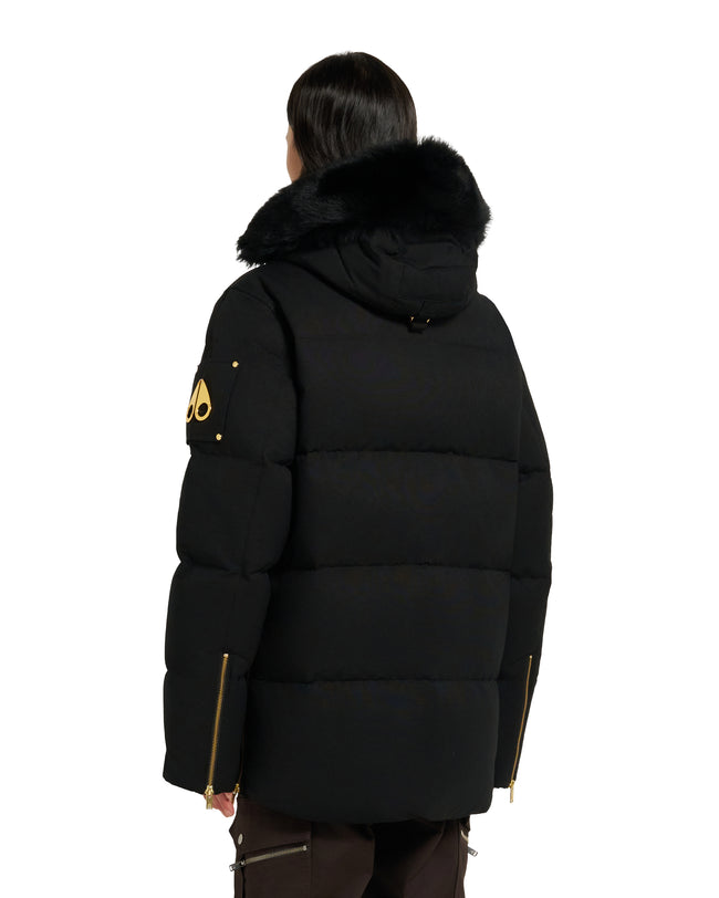 Moose Knuckles Mens Down Jacket Gold 3Q - Black/Black