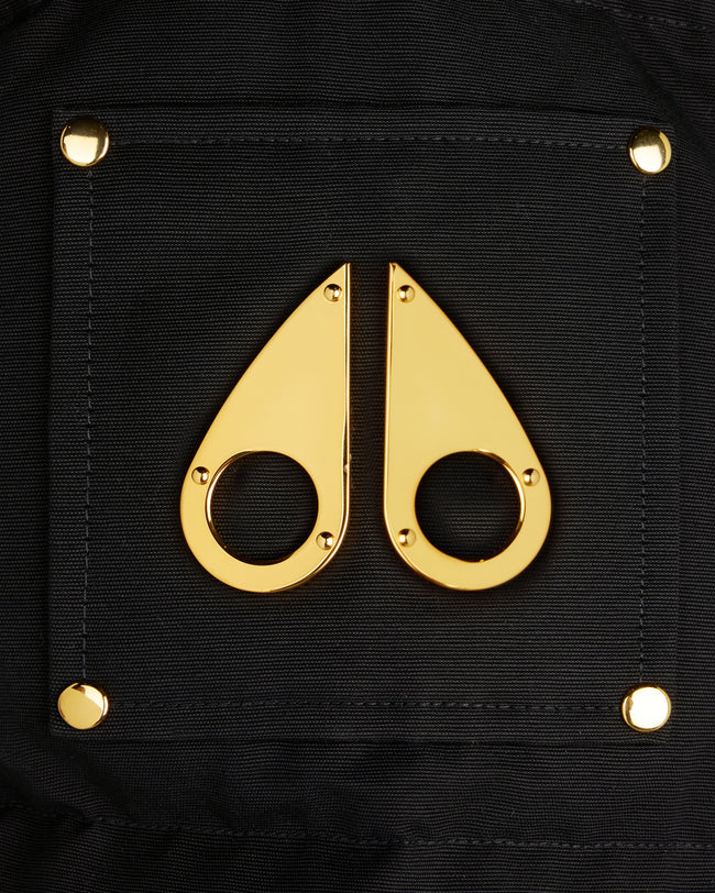 Moose Knuckles Mens Down Jacket Gold 3Q - Black/Black