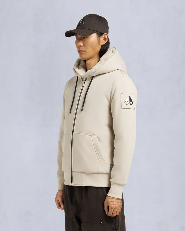 Moose Knuckles Mens Classic Bunny Hoodie - Alabaster