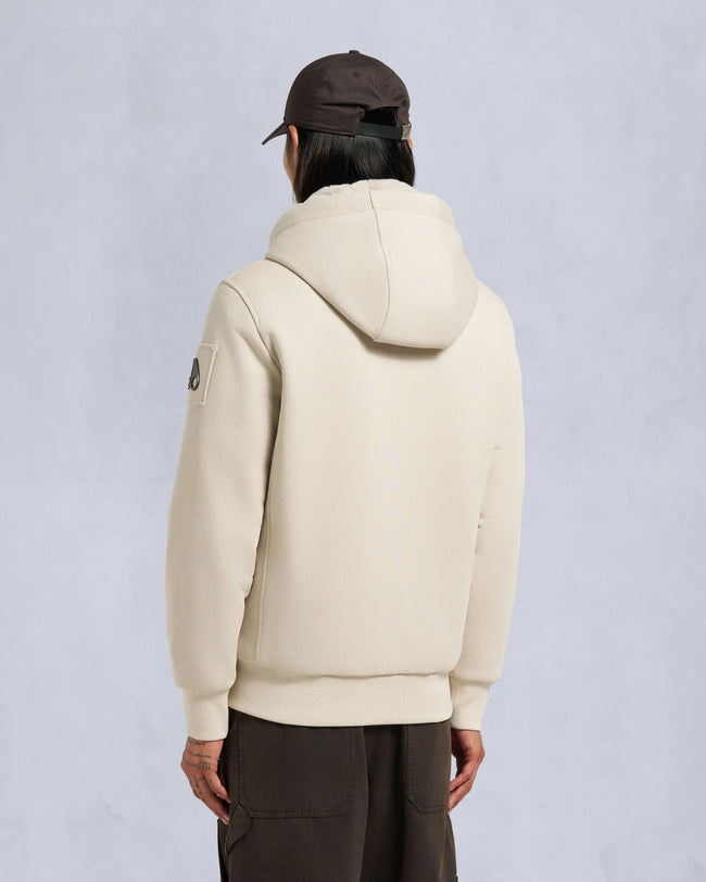 Moose Knuckles Mens Classic Bunny Hoodie - Alabaster