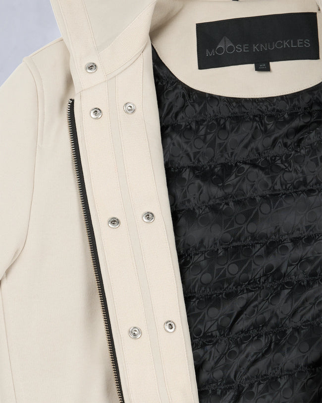 Moose Knuckles Mens Classic Bunny Hoodie - Alabaster