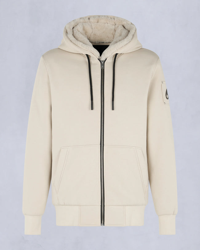 Moose Knuckles Mens Classic Bunny Hoodie - Alabaster