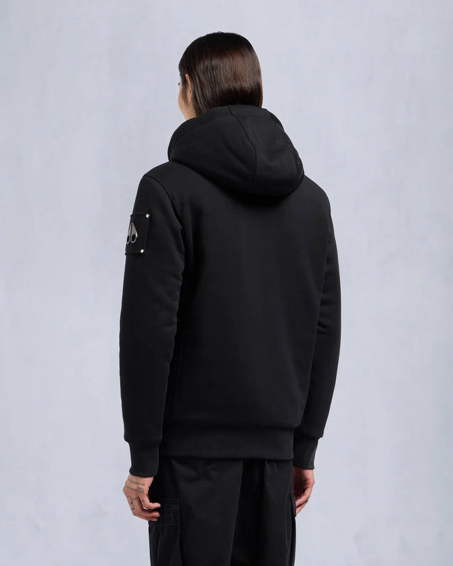 Moose Knuckles Mens Classic Bunny Hoodie - Black