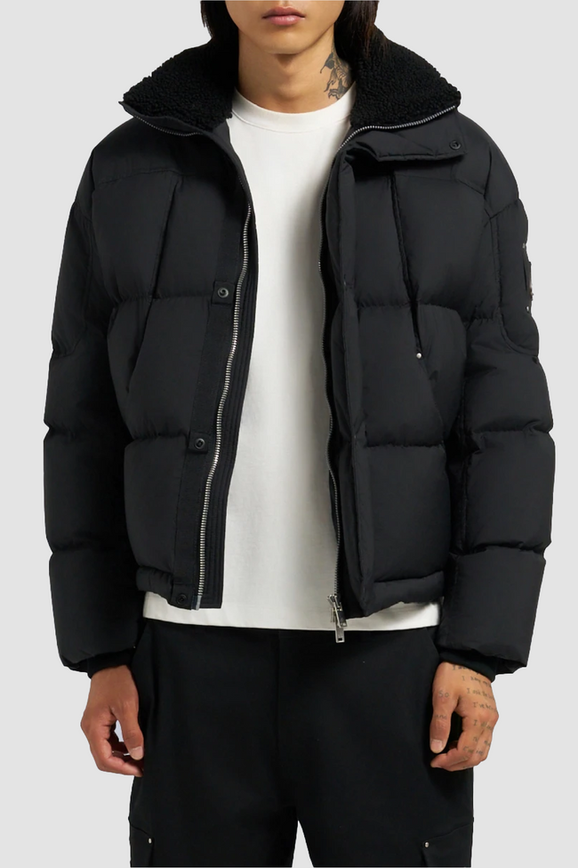 Moose Knuckles Mens Down Jacket Everest Puffer - Black