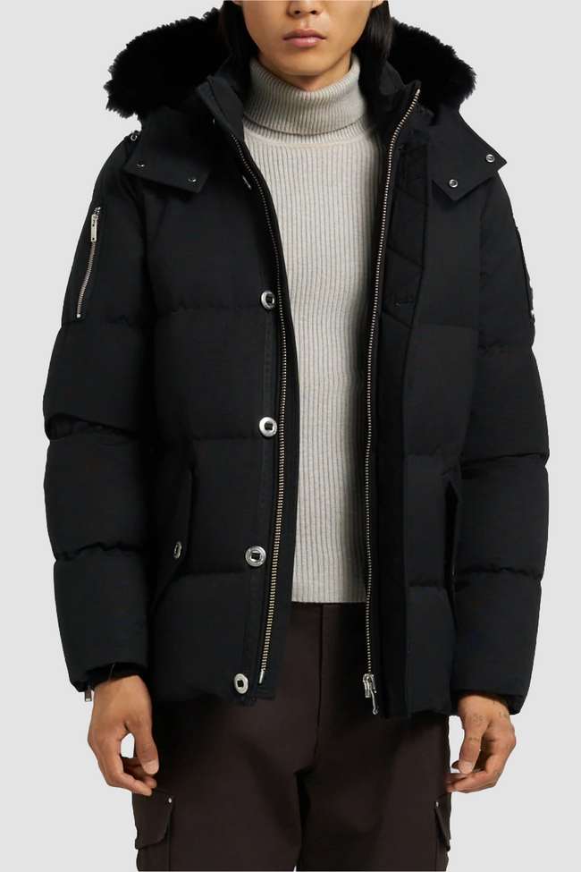 Moose Knuckles Mens Down *Parka 3Q - Black/Black