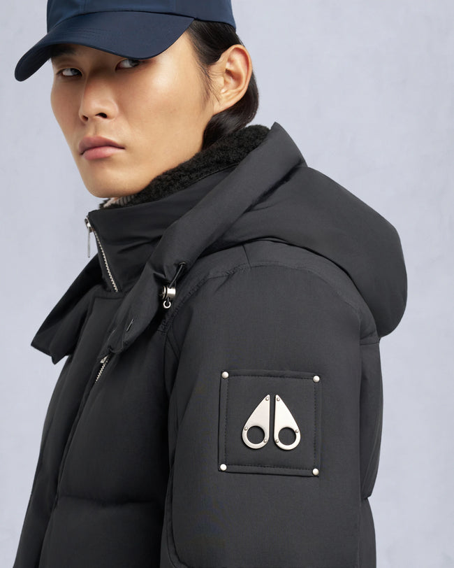 Moose Knuckles Mens Down Jacket Everest 3Q Puffer - Black