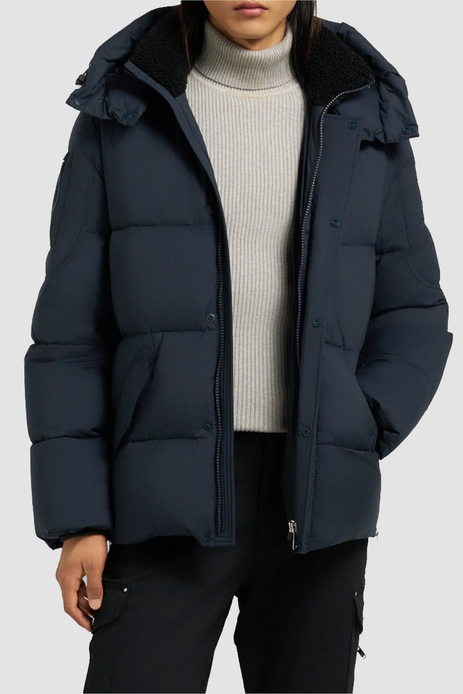 Moose Knuckles Mens Down Jacket Everest 3Q Puffer - Navy