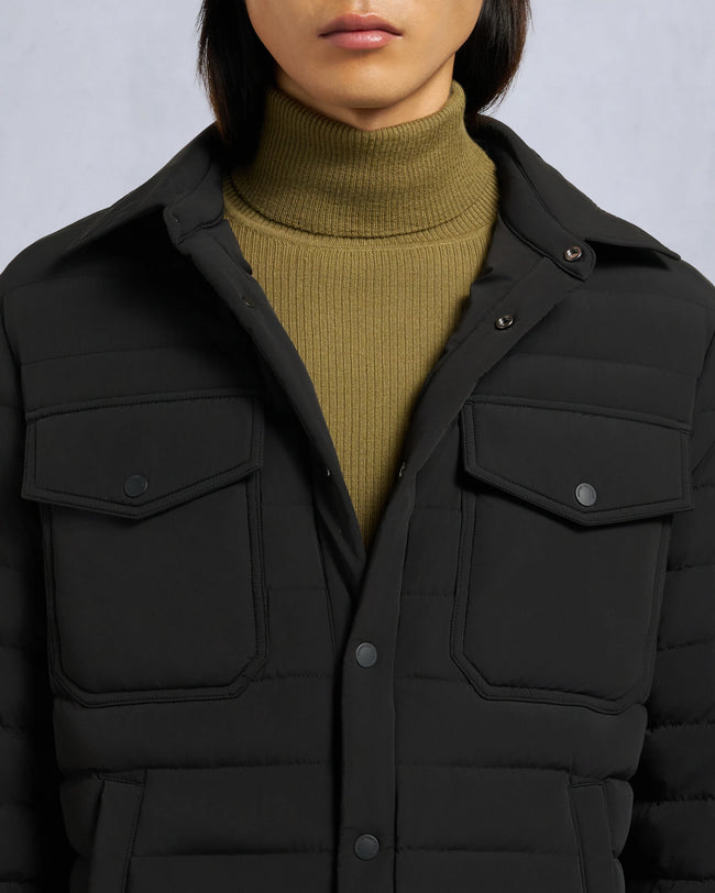 Moose Knuckles Mens Lite Jacket Lennox Shirt - Black