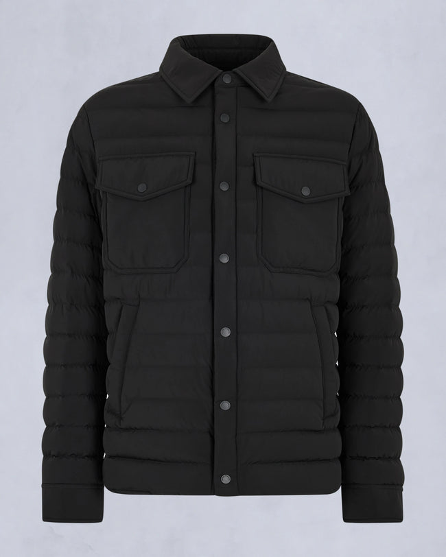 Moose Knuckles Mens Lite Jacket Lennox Shirt - Black