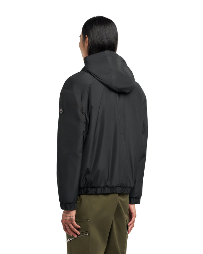 Moose Knuckles Mens Eco Bomber Borden Bunny - Black