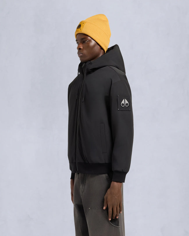 Moose Knuckles Mens Roland Reversible Bunny Hoodie - Black