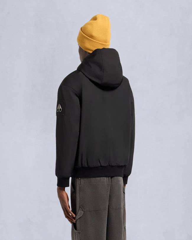 Moose Knuckles Mens Roland Reversible Bunny Hoodie - Black