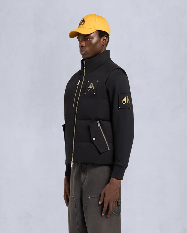 Moose Knuckles Mens Down Vest Westmount - Black/Black