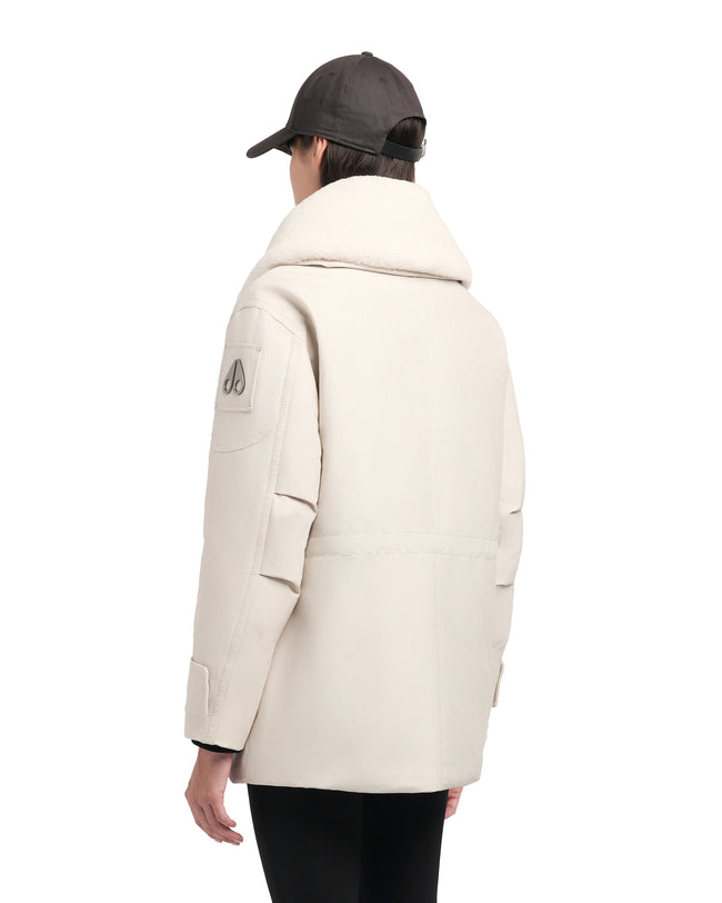 Moose Knuckles Womens Down Jacket Aurora - Alabaster