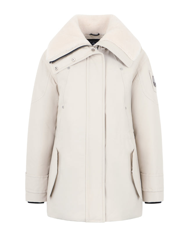 Moose Knuckles Womens Down Jacket Aurora - Alabaster