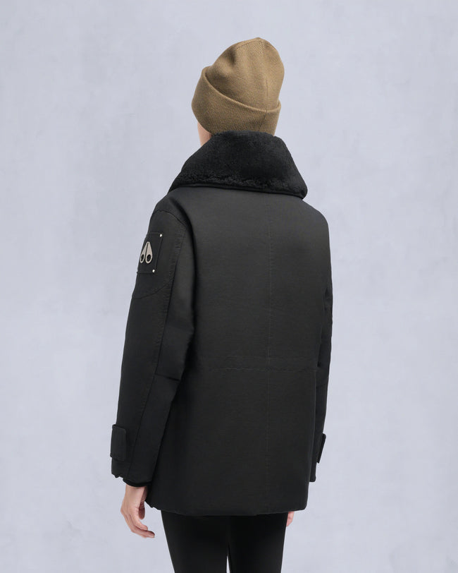 Moose Knuckles Womens Down Jacket Aurora - Black/Black