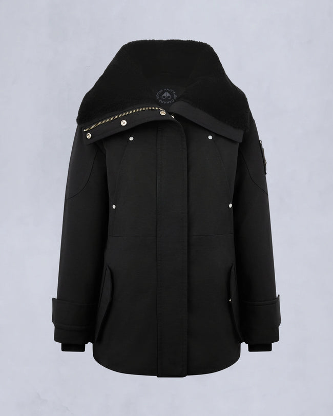 Moose Knuckles Womens Down Jacket Aurora - Black/Black