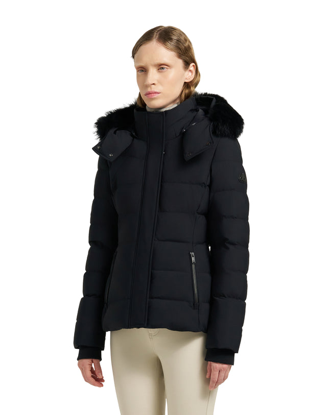 Moose Knuckles Womens Down Jacket Betta - Black