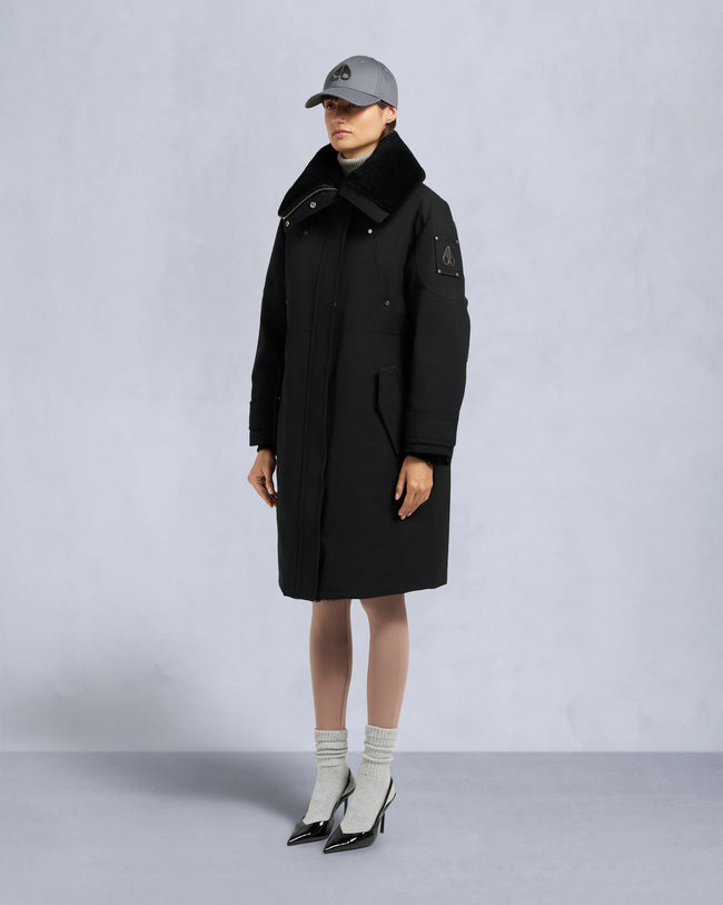 Moose Knuckles Womens Down *Parka Storm - Black/Black