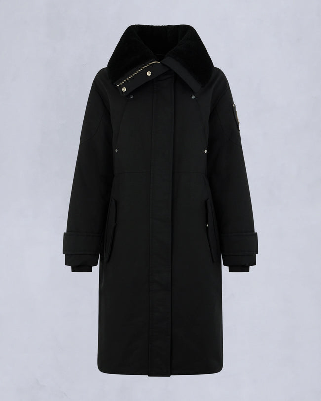 Moose Knuckles Womens Down *Parka Storm - Black/Black