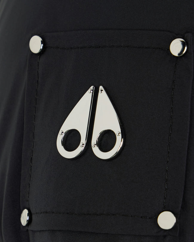 Moose Knuckles Womens Down *Parka Belle Dune Shearling - Black/Black