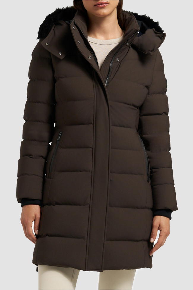 Moose Knuckles Womens Down *Parka Watershed 3 - Espresso/Espresso