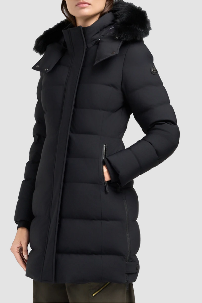 Moose Knuckles Womens Down *Parka Watershed 3 - Black/Black